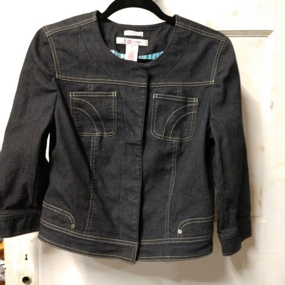 Nine West Stretch Jean Jacket-size 10